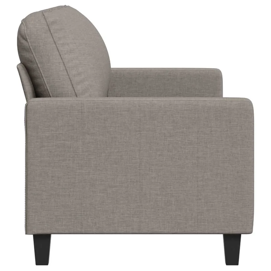 Canapé à 3 places Taupe 180 cm Tissu - 5