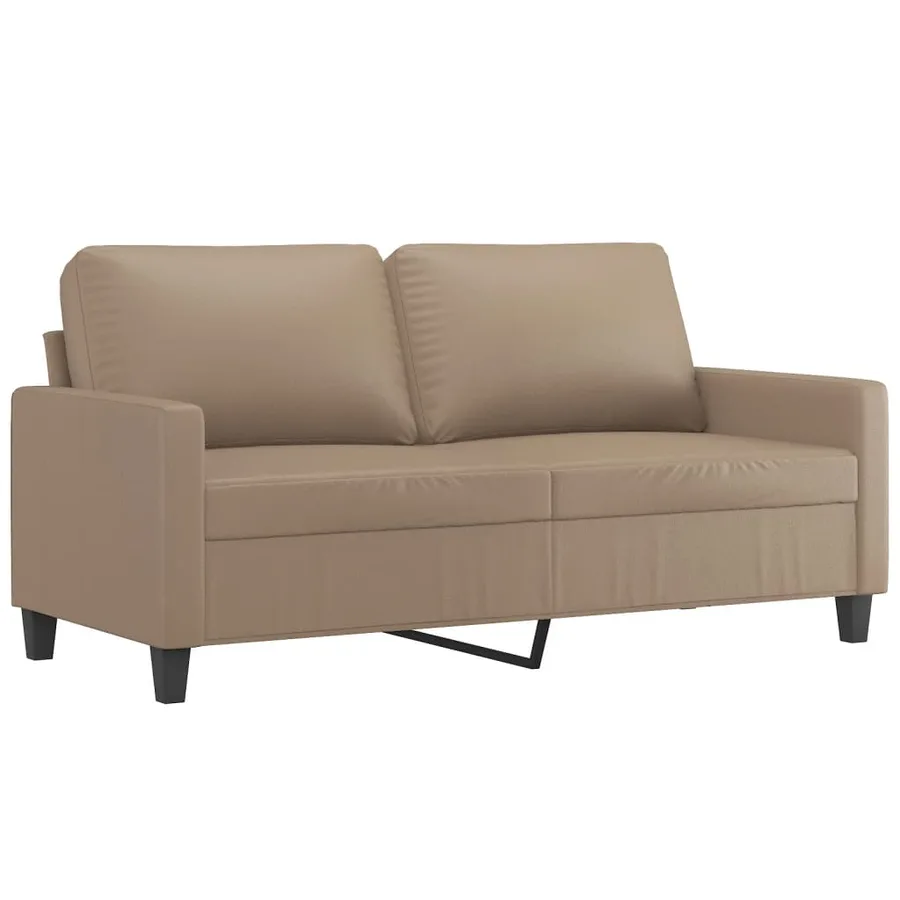 Ensemble de canapés 3 pcs avec coussins Cappuccino Similicuir - 4