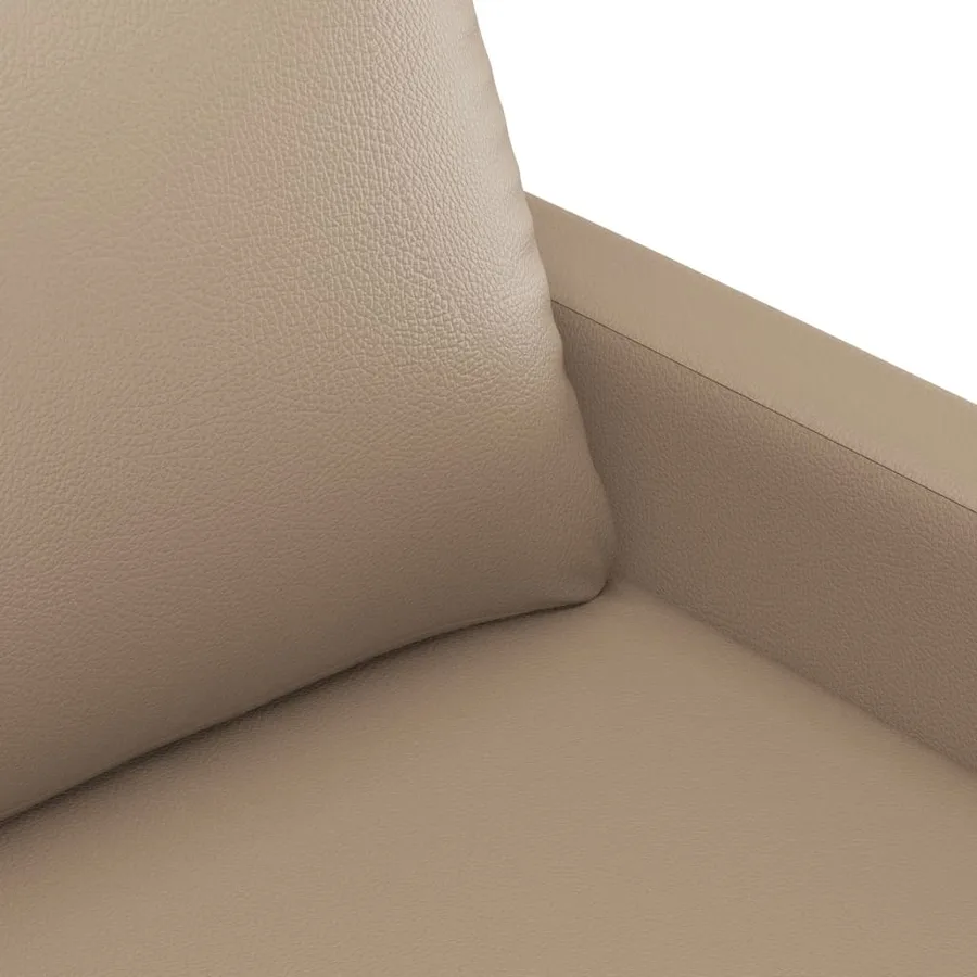 Ensemble de canapés 3 pcs avec coussins Cappuccino Similicuir - 6