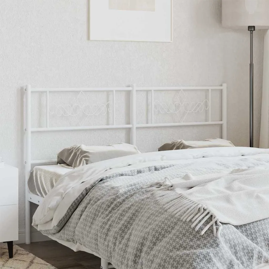 Tête de lit de remplacement métal blanc 120 cm