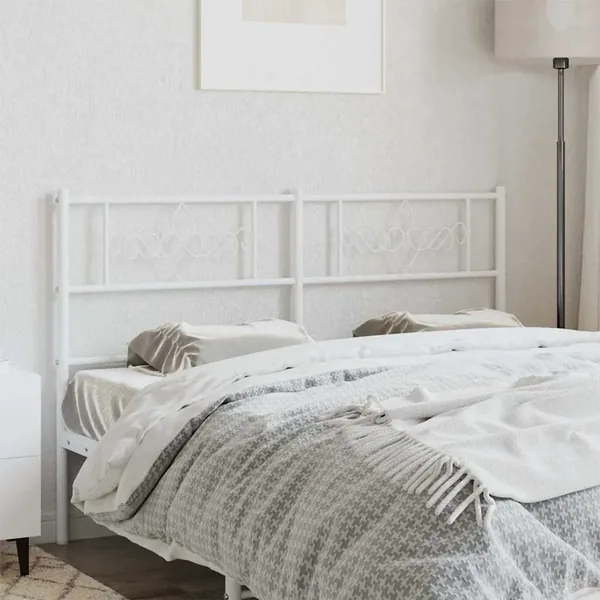 Tête de lit de remplacement métal blanc 120 cm