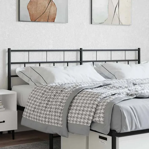 Tête de lit de remplacement métal noir 160 cm