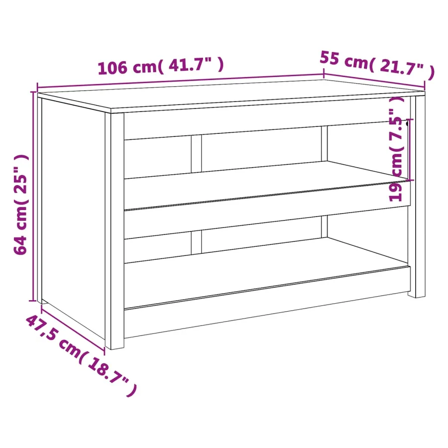 Armoire de cuisine d'extérieur MEPPEL 106x55x64 cm bois de pin massif - 9