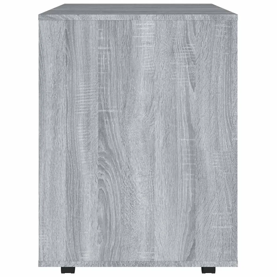 Armoire roulante Sonoma gris 60x53x72 cm Bois d'ingénierie - 7