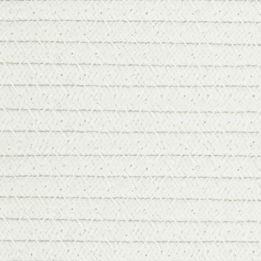 Paniers de rangement 2 pcs gris et blanc Ø24x18 cm coton - 9