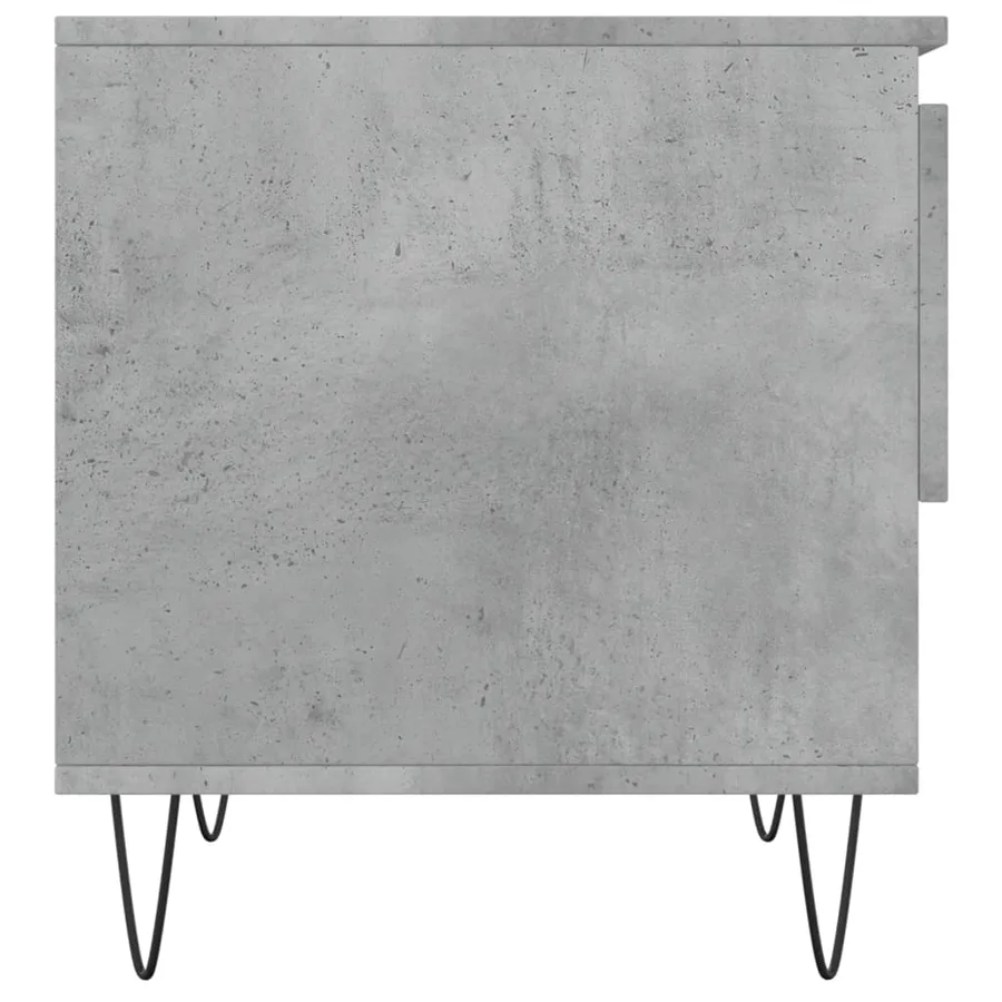 Table basse gris béton 50x46x50 cm bois d'ingénierie - 7