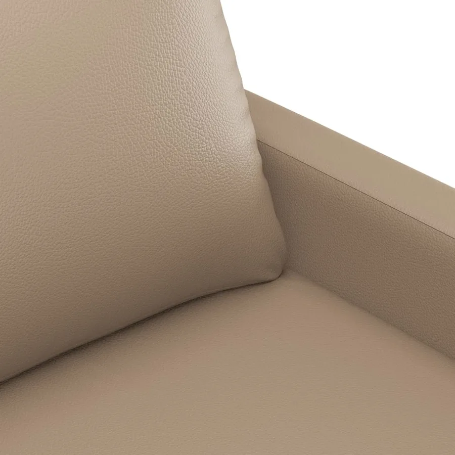 Ensemble de canapés 2 pcs avec coussins Cappuccino Similicuir - 5