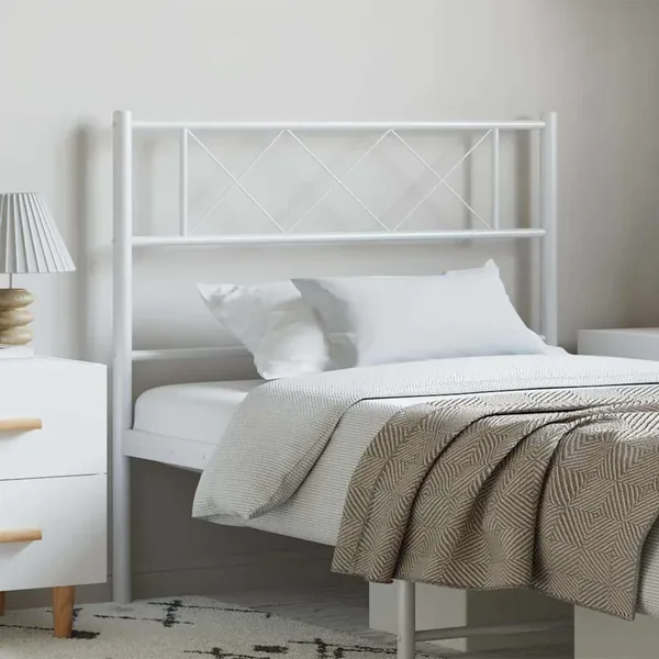 Tête de lit de remplacement métal blanc 100 cm
