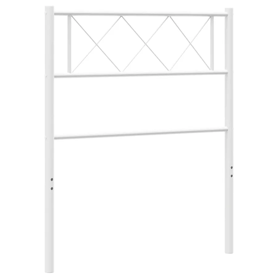 Tête de lit de remplacement métal blanc 100 cm - 2