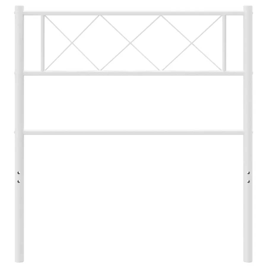 Tête de lit de remplacement métal blanc 100 cm - 4