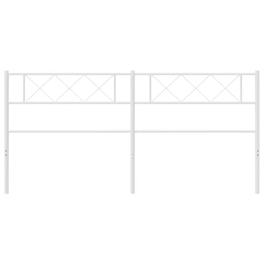 Tête de lit de remplacement métal blanc 180 cm - 3