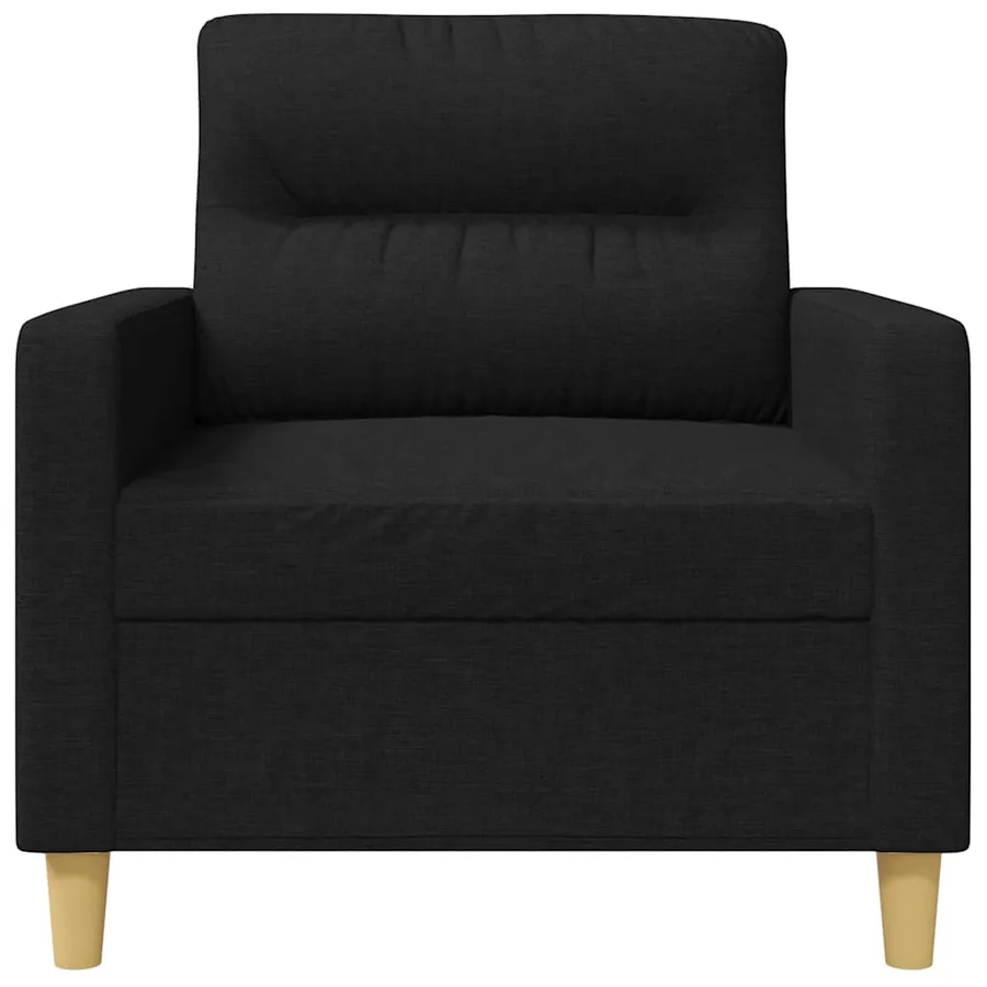 Fauteuil Noir 60 cm Tissu - 4