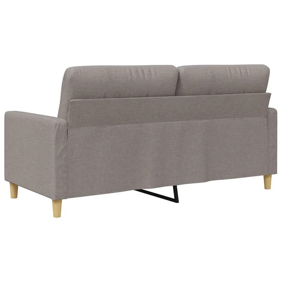 Canapé à 2 places Taupe 140 cm Tissu - 6