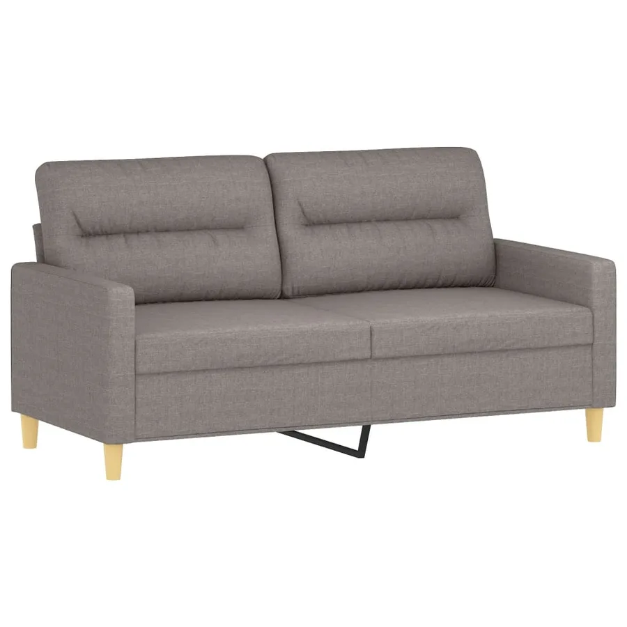 Ensemble de canapés 3 pcs avec coussins taupe tissu - 4