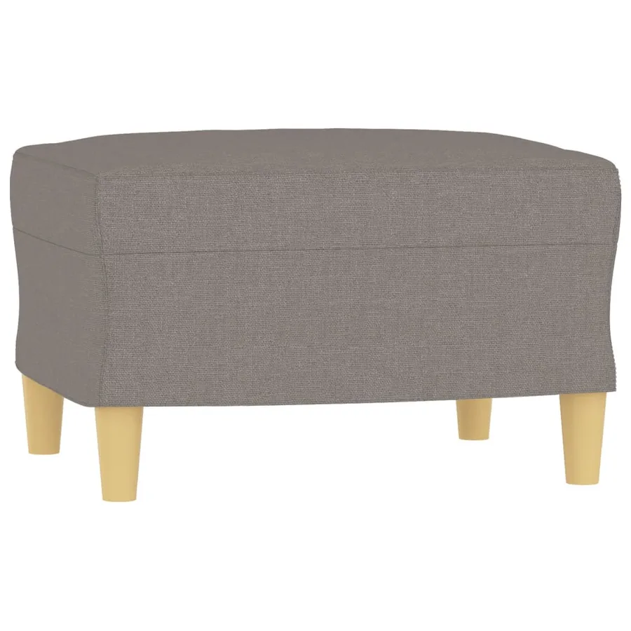 Ensemble de canapés 3 pcs avec coussins taupe tissu - 5