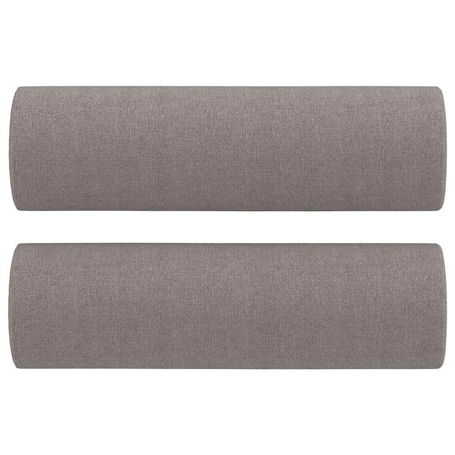 Ensemble de canapés 3 pcs avec coussins taupe tissu - 8