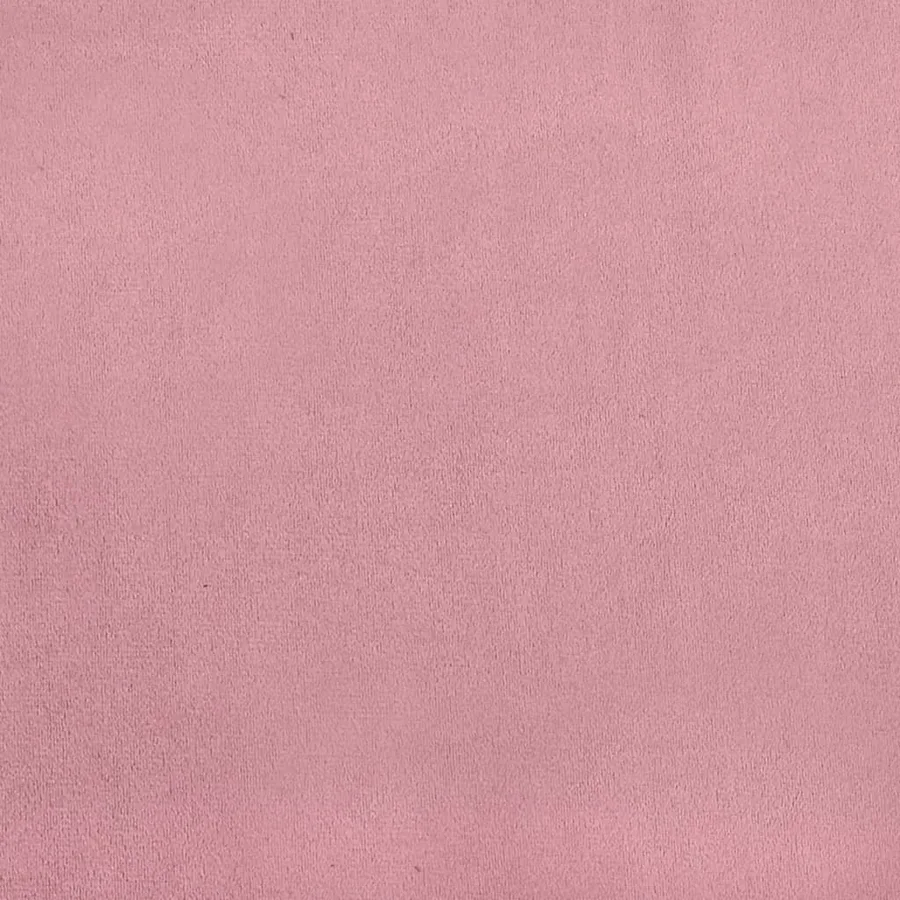 Fauteuil avec repose-pied rose velours - 7