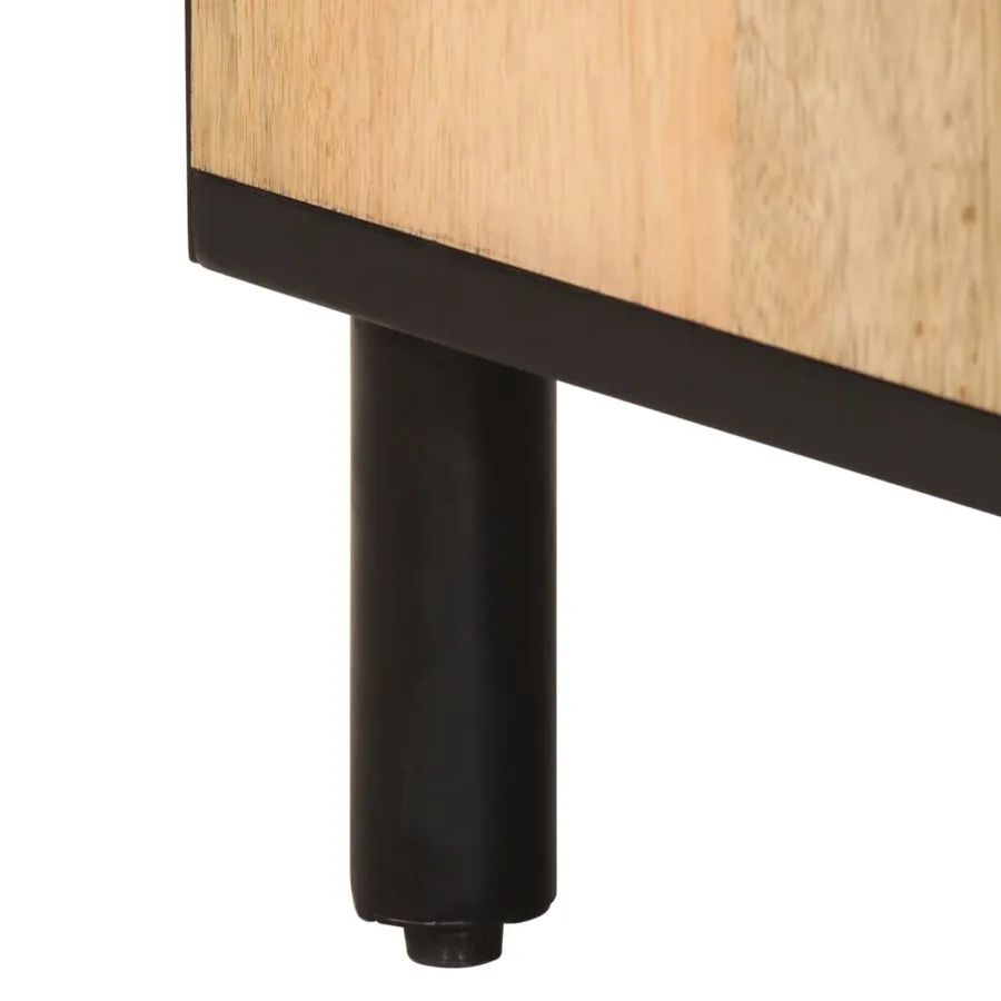 Table de chevet 40x33x46 cm Bois de manguier solide - 11