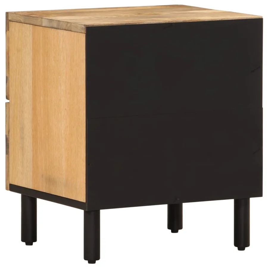 Table de chevet 40x33x46 cm Bois de manguier solide - 7