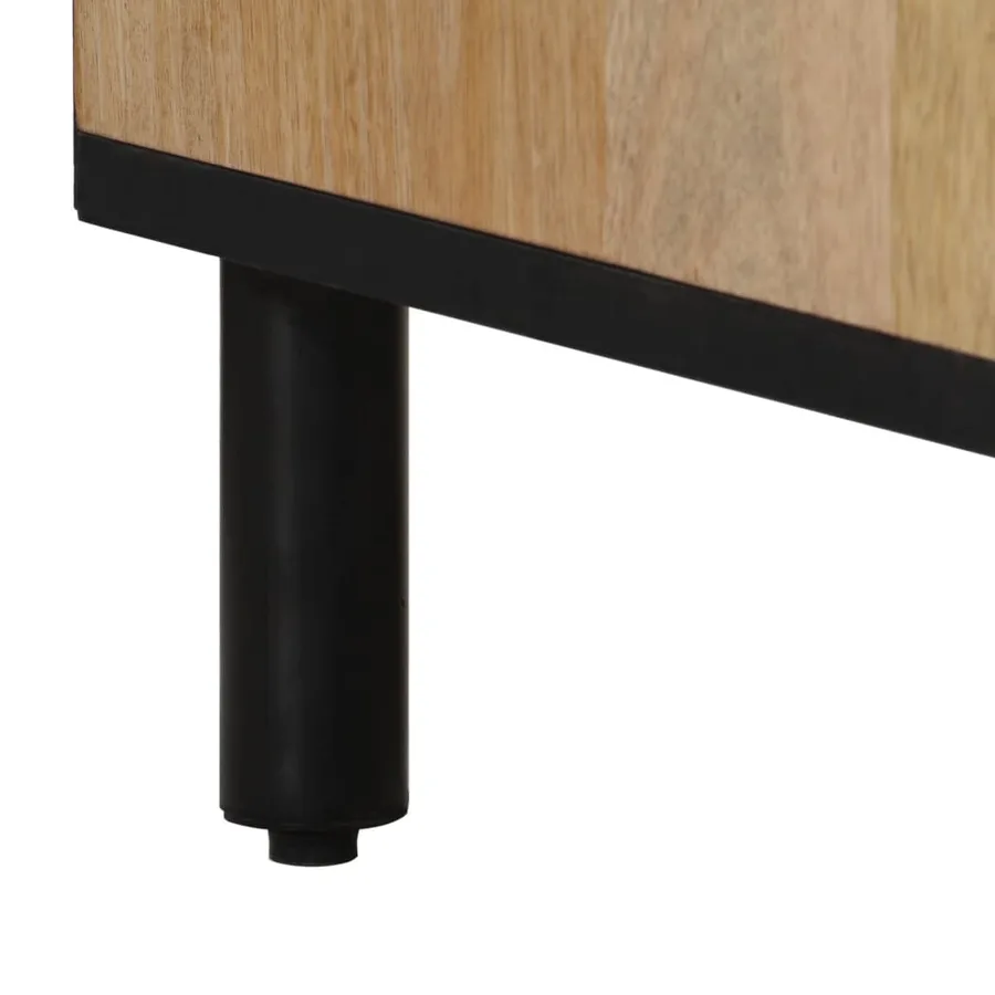 Armoire latérale 60x33x75 cm bois massif de manguier - 10