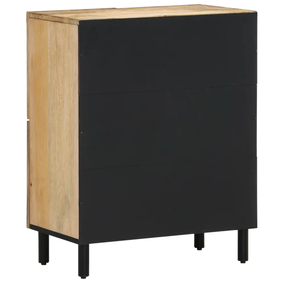 Armoire latérale 60x33x75 cm bois massif de manguier - 7