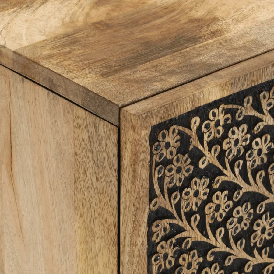 Armoire latérale 60x33x75 cm bois massif de manguier - 8