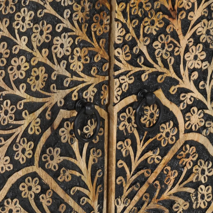 Armoire latérale 60x33x75 cm bois massif de manguier - 9