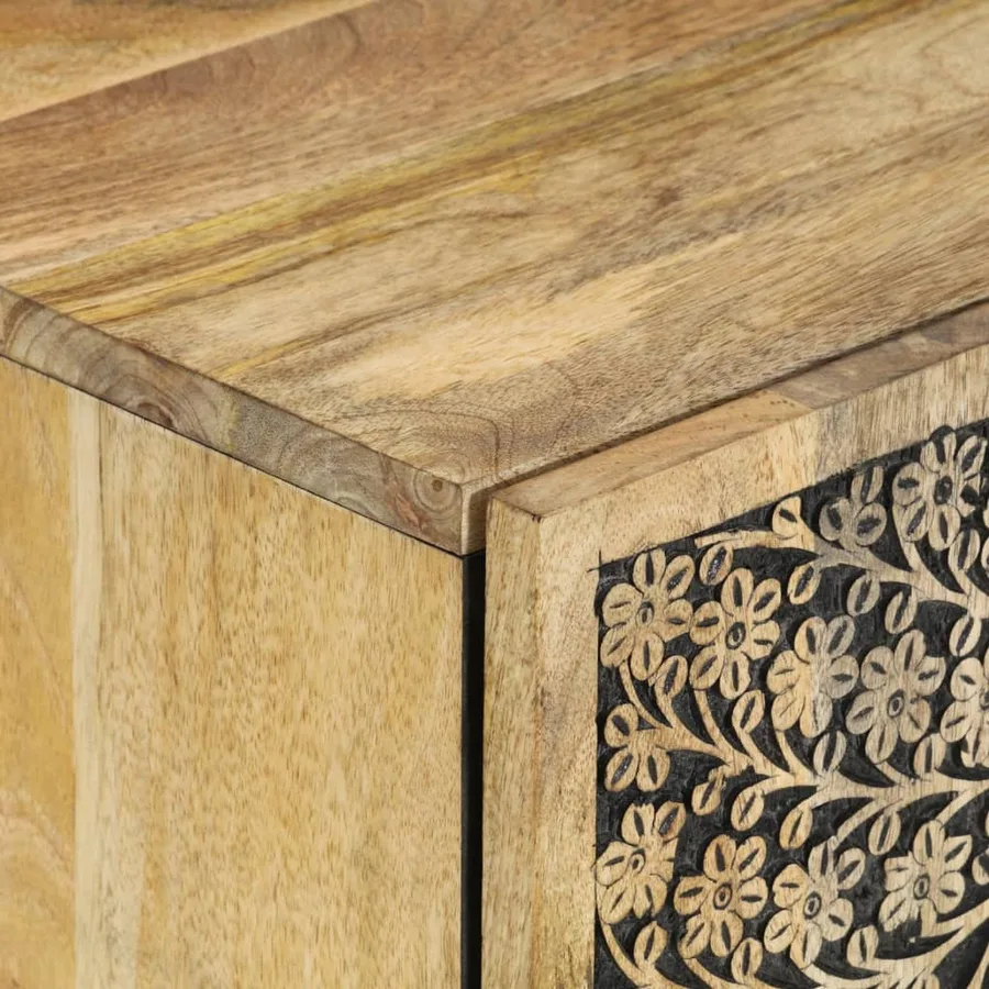 Armoire lavabo de salle de bain bois massif de manguier - 6