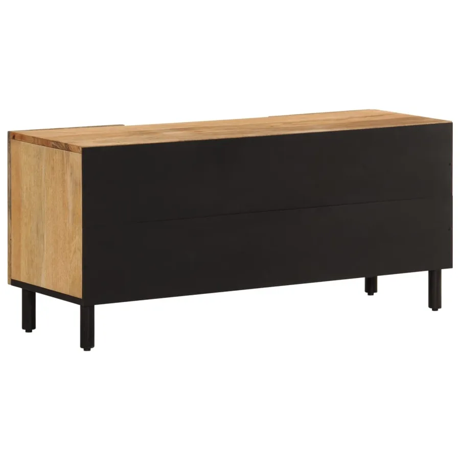 Meuble TV 105x33x46 cm Bois massif de manguier - 7
