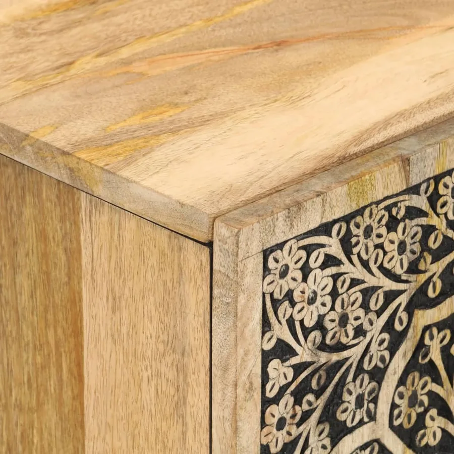Armoire de salle de bain 38x33x58 cm bois massif de manguier - 7