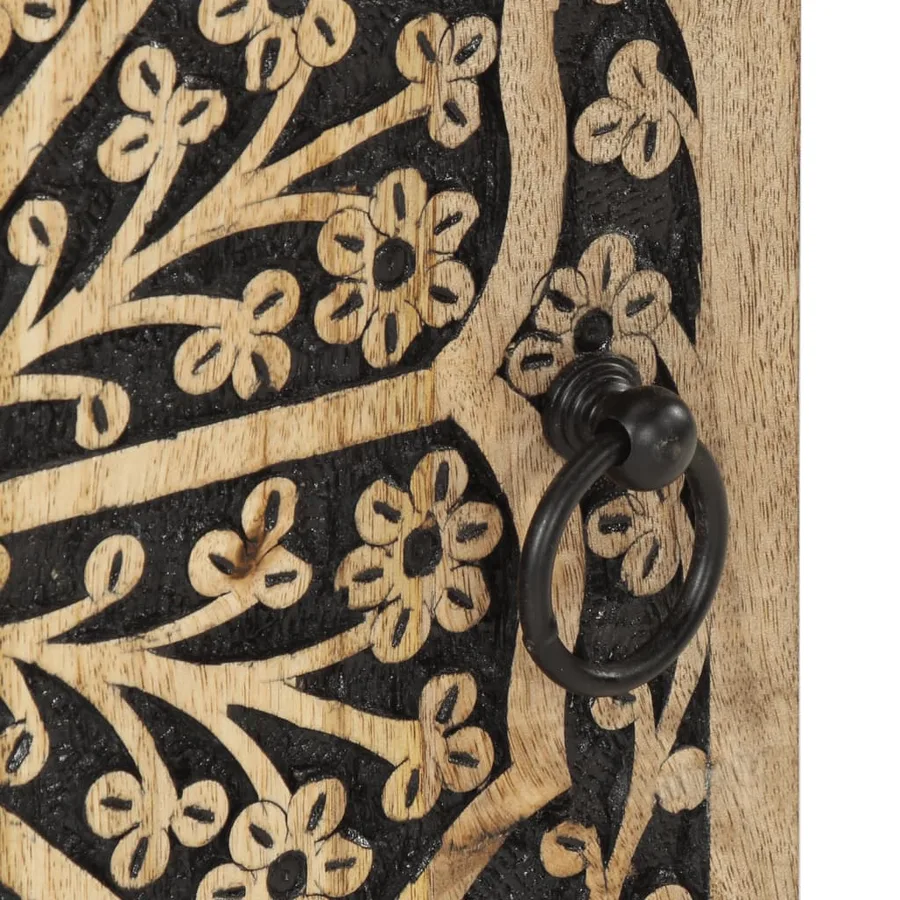 Armoire de salle de bain 38x33x58 cm bois massif de manguier - 8