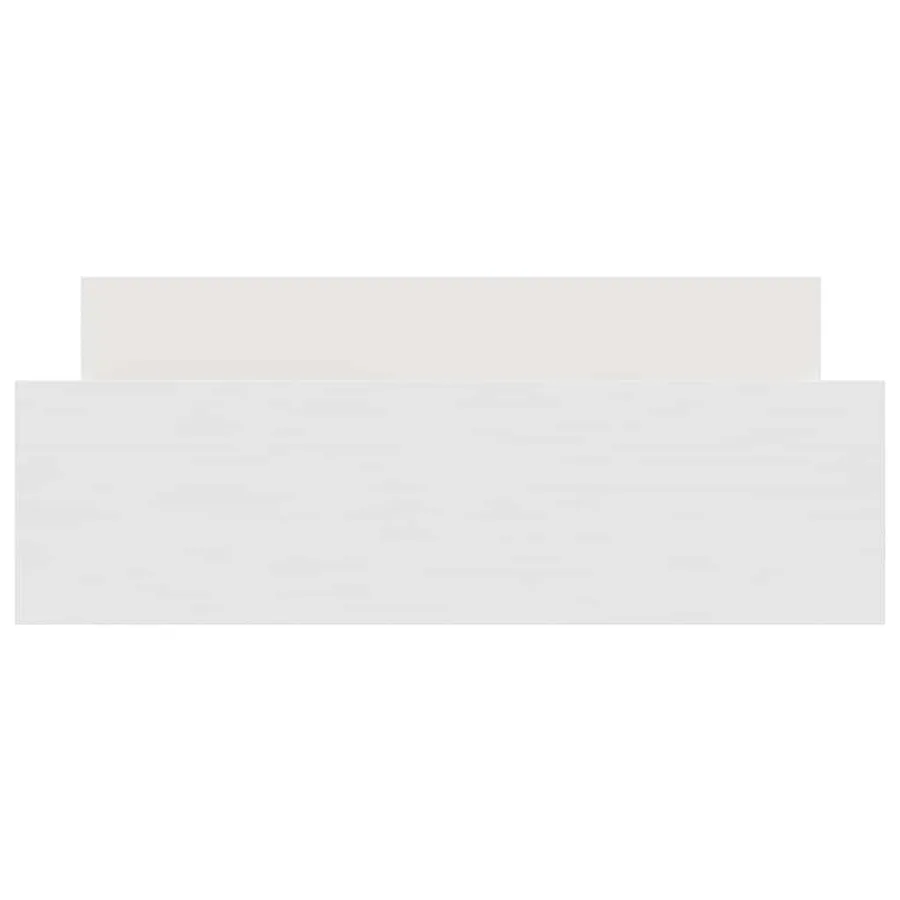 Cadre de lit sans matelas blanc 135x190 cm - 5