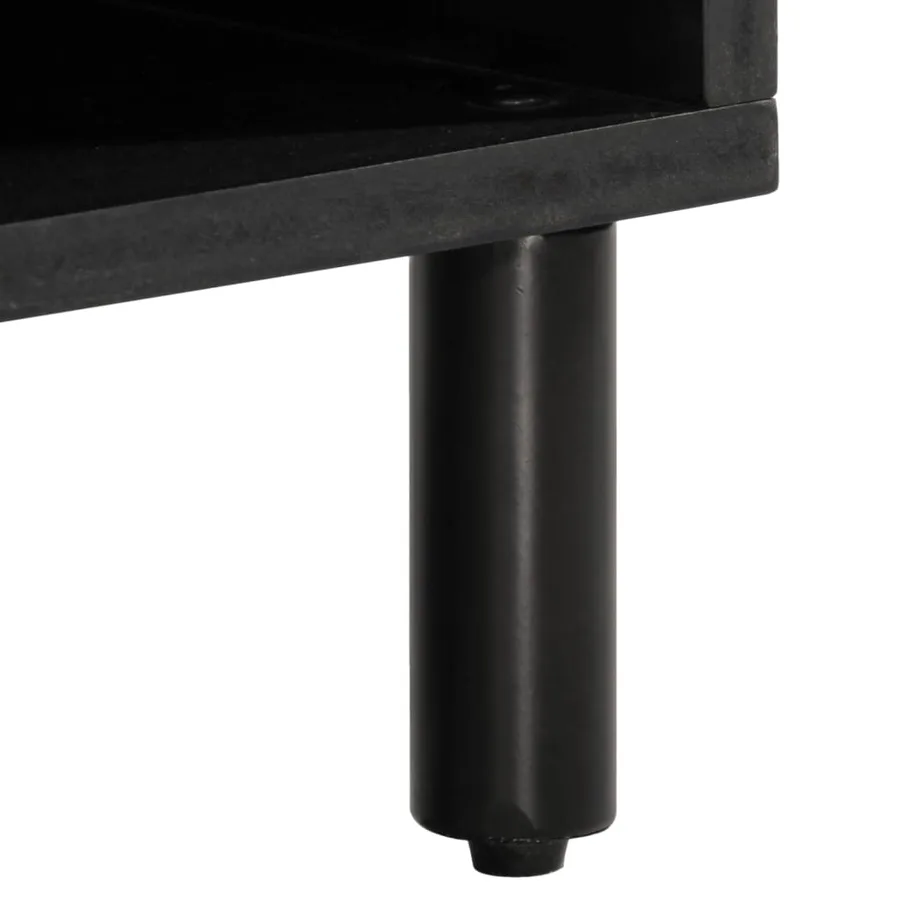 Meuble TV 100x33x46 cm bois massif de manguier - 8