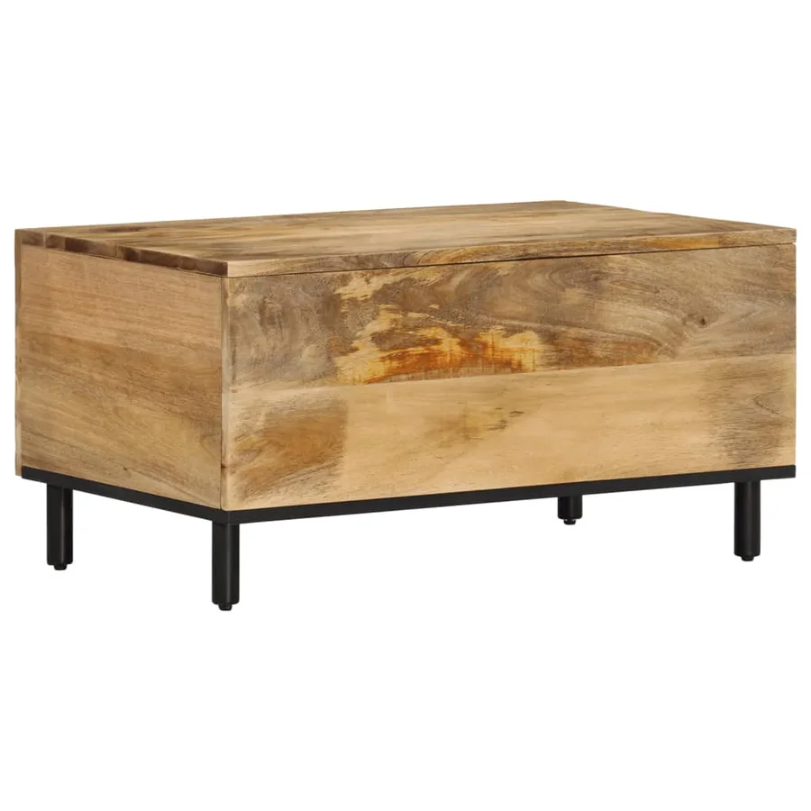Table basse 80x50x40 cm bois de manguier massif - 5