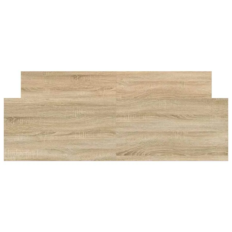 Cadre de lit sans matelas chêne sonoma 140x200 cm - 5