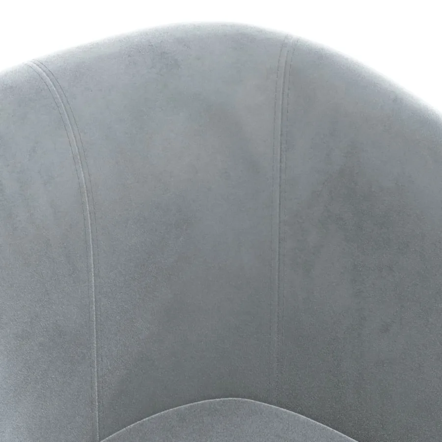 Chaise cabriolet gris foncé velours - 6