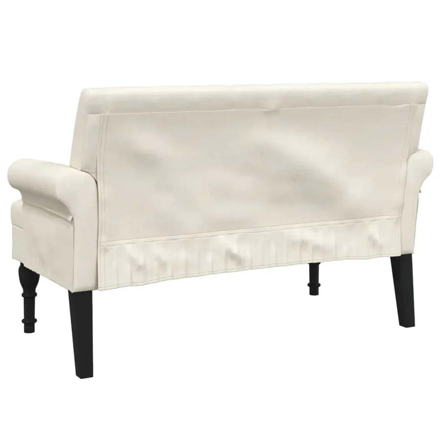 Banc avec dossier 120x62x75,5 cm lin - 5