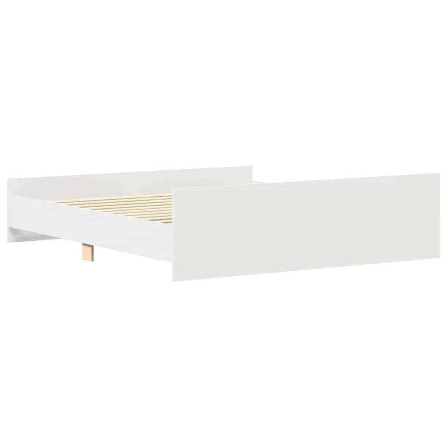 Cadre de lit sans matelas blanc 180x200 cm - 6