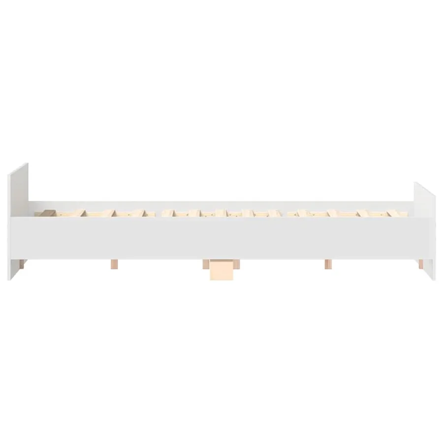 Cadre de lit sans matelas blanc 180x200 cm - 7