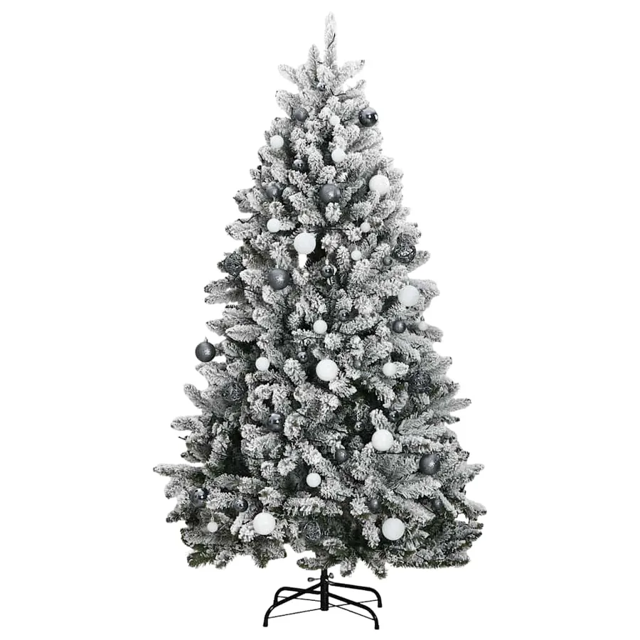 Sapin de Noël artificiel articulé 300 LED et boules 270 cm - 4