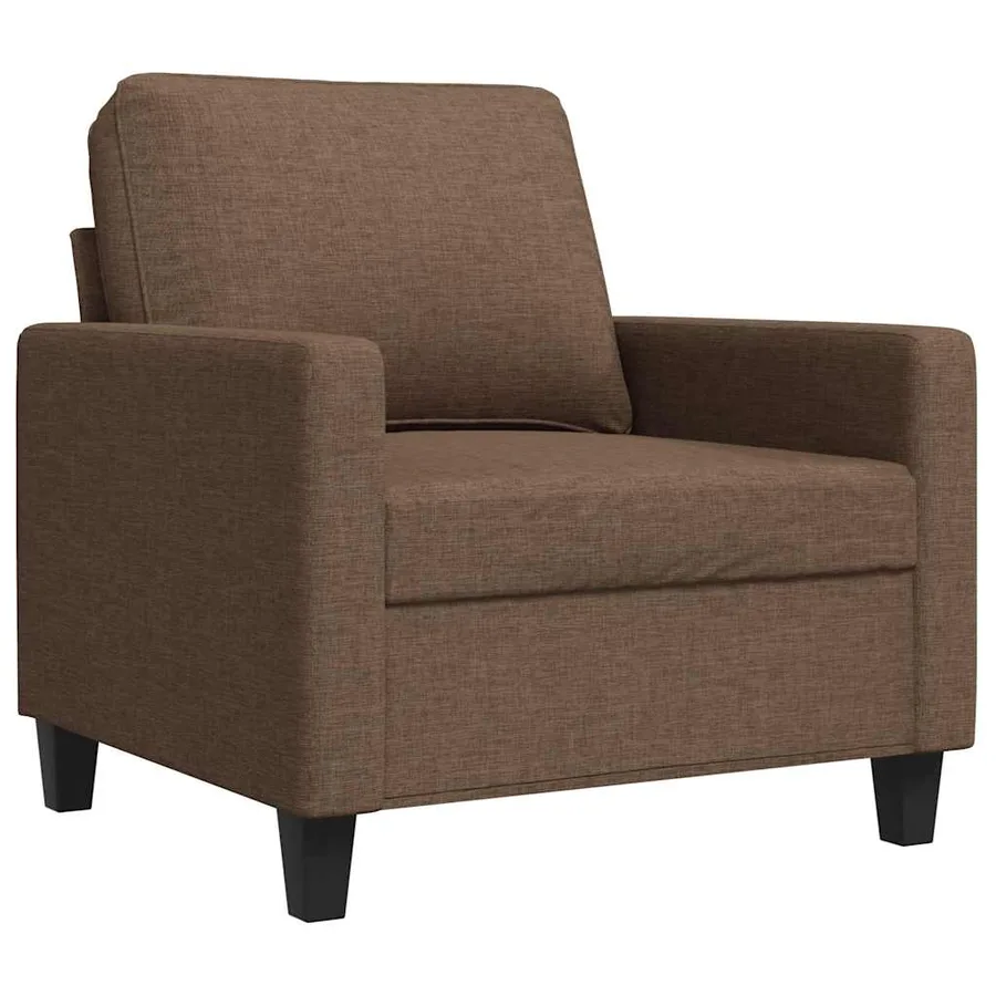 Fauteuil Marron 60 cm Tissu - 2