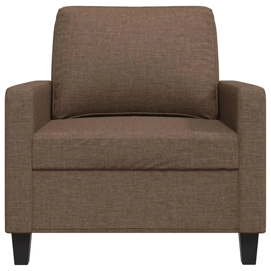 Fauteuil Marron 60 cm Tissu - 4