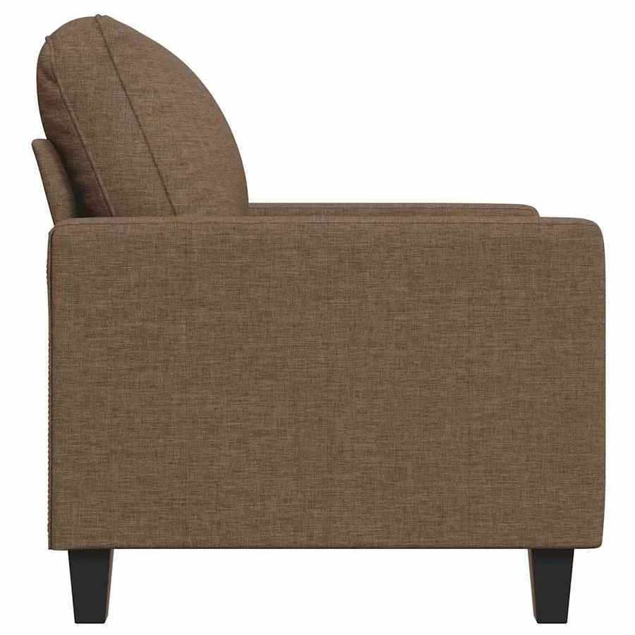 Fauteuil Marron 60 cm Tissu - 5