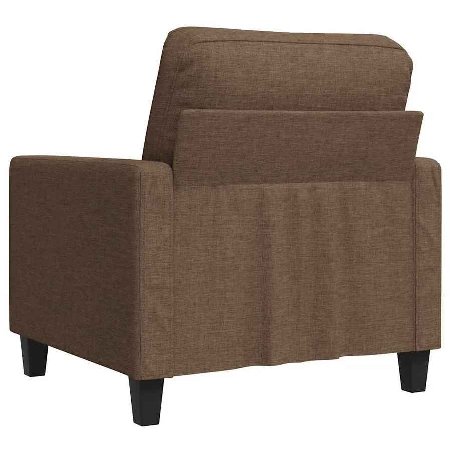 Fauteuil Marron 60 cm Tissu - 6