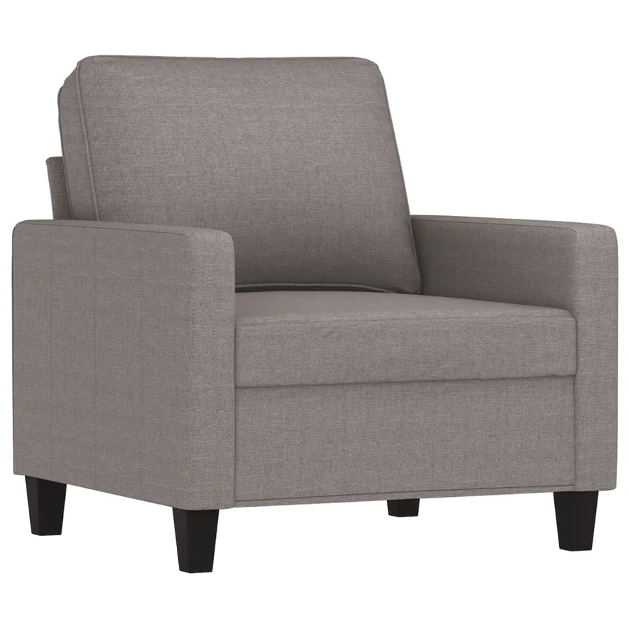 Ensemble de canapés 4 pcs avec coussins Taupe Tissu - 3