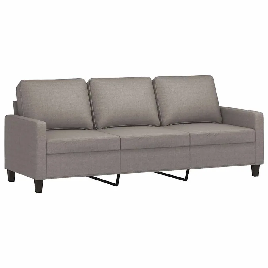 Ensemble de canapés 4 pcs avec coussins Taupe Tissu - 5