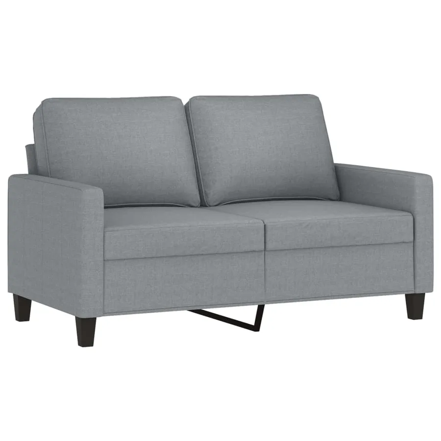 Ensemble de canapés 4 pcs avec coussins Gris clair Tissu - 4