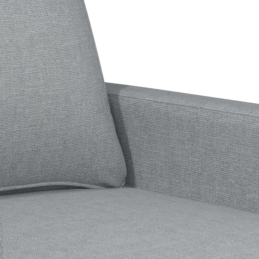 Ensemble de canapés 4 pcs avec coussins Gris clair Tissu - 7