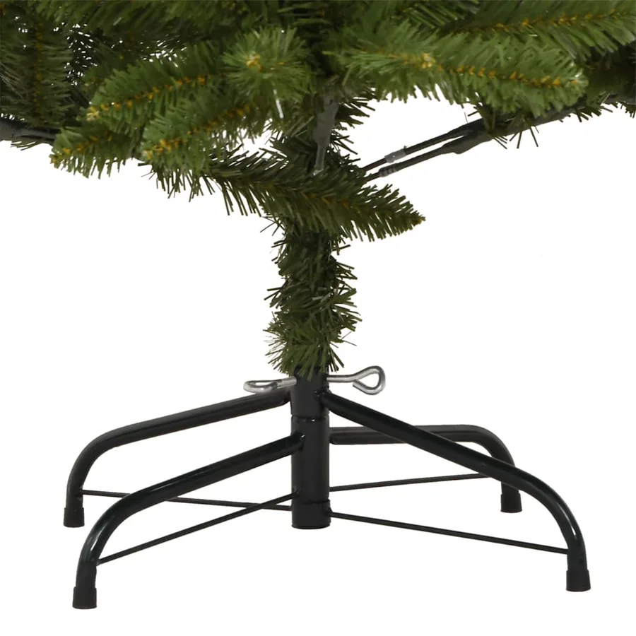 Sapin de Noël artificiel à charnières avec support vert 270 cm - 6