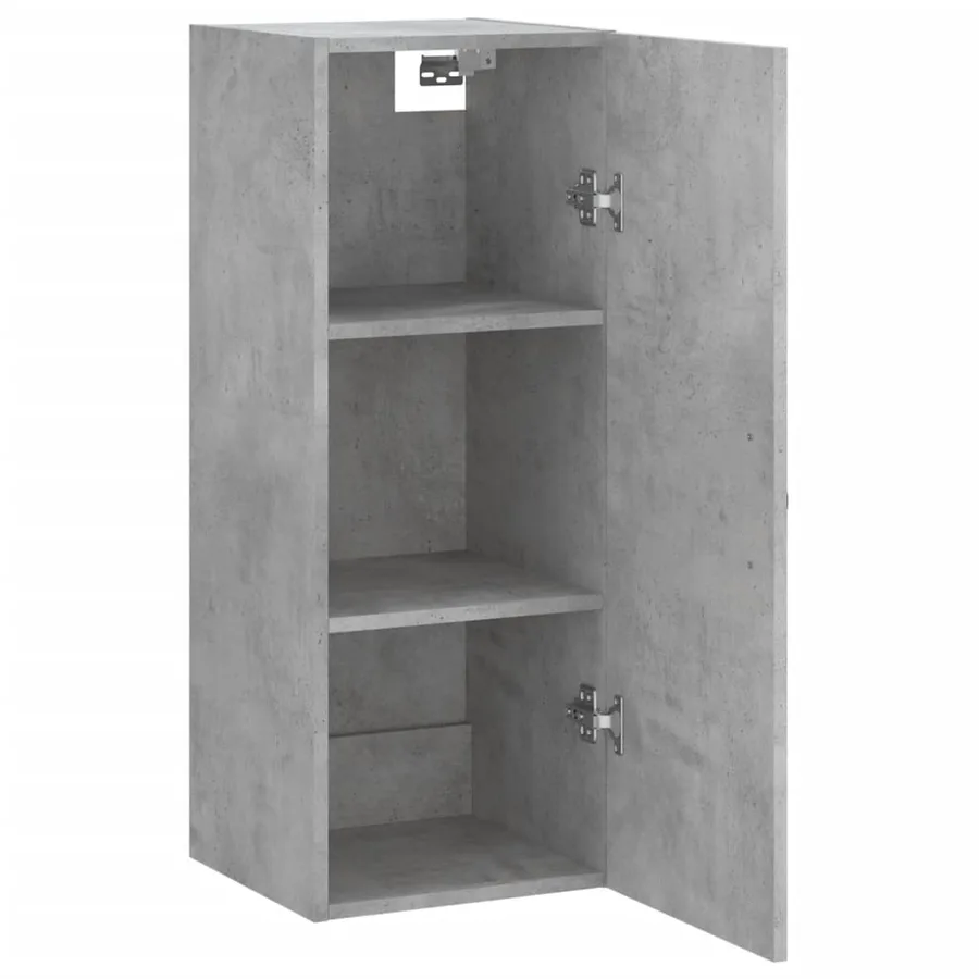 Armoire murale gris béton 34,5x34x90 cm bois d'ingénierie - 5